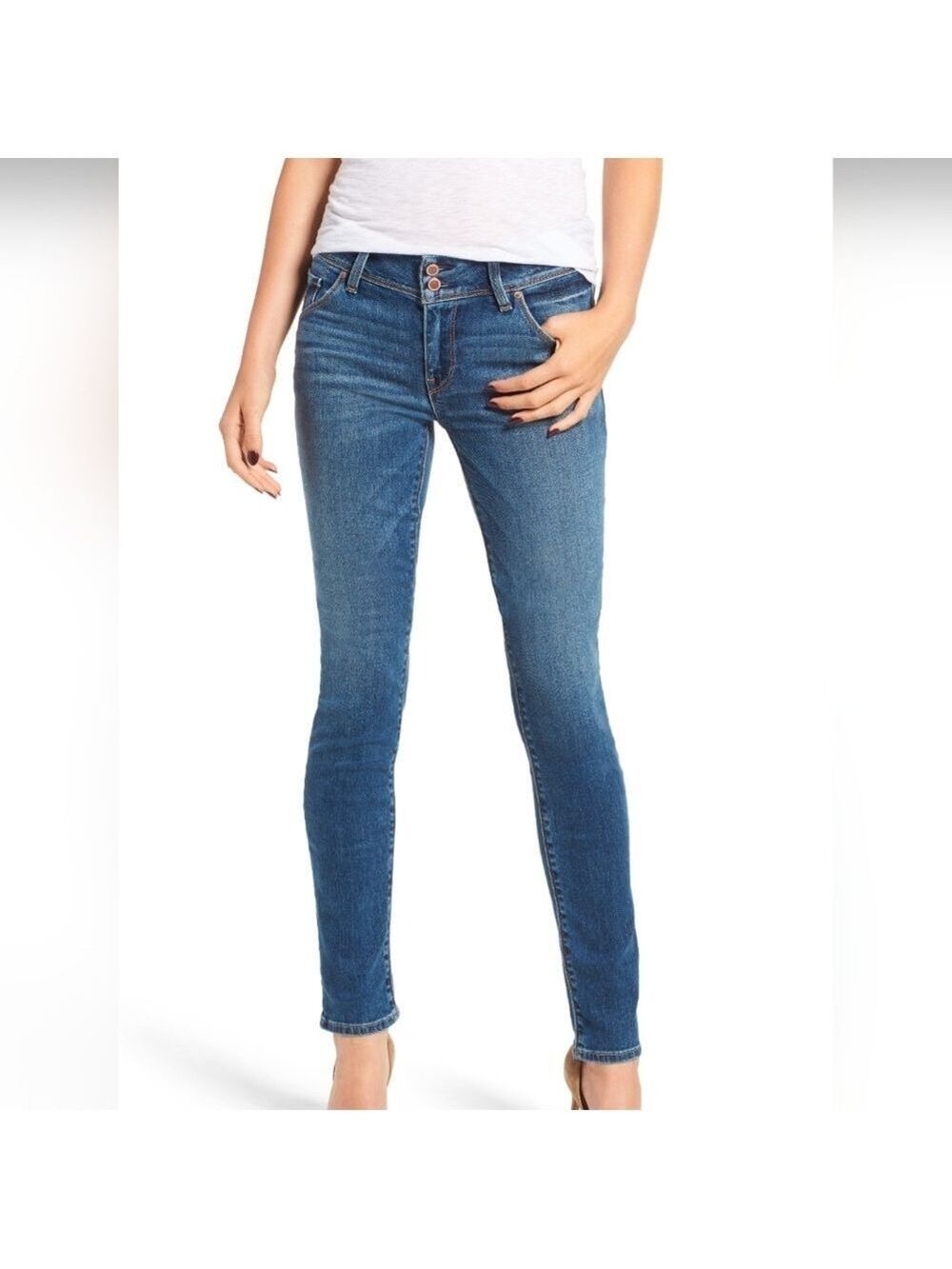 Hudson Colin Skinny Supermodel 2 Button Jeans Size 27